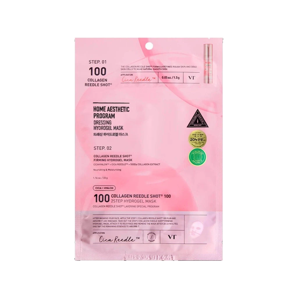 Гидрогелевая маска с микроиглами и коллагеном VT Cosmetics Collagen Reedle Shot 100 2Step Hydrogel Mask 34,5 г